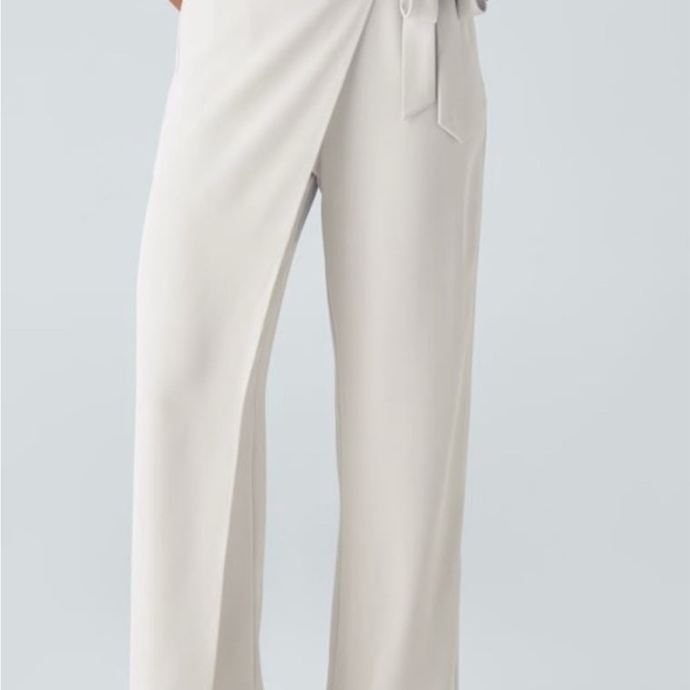 HALARA Cream Wide Leg Women's Pants